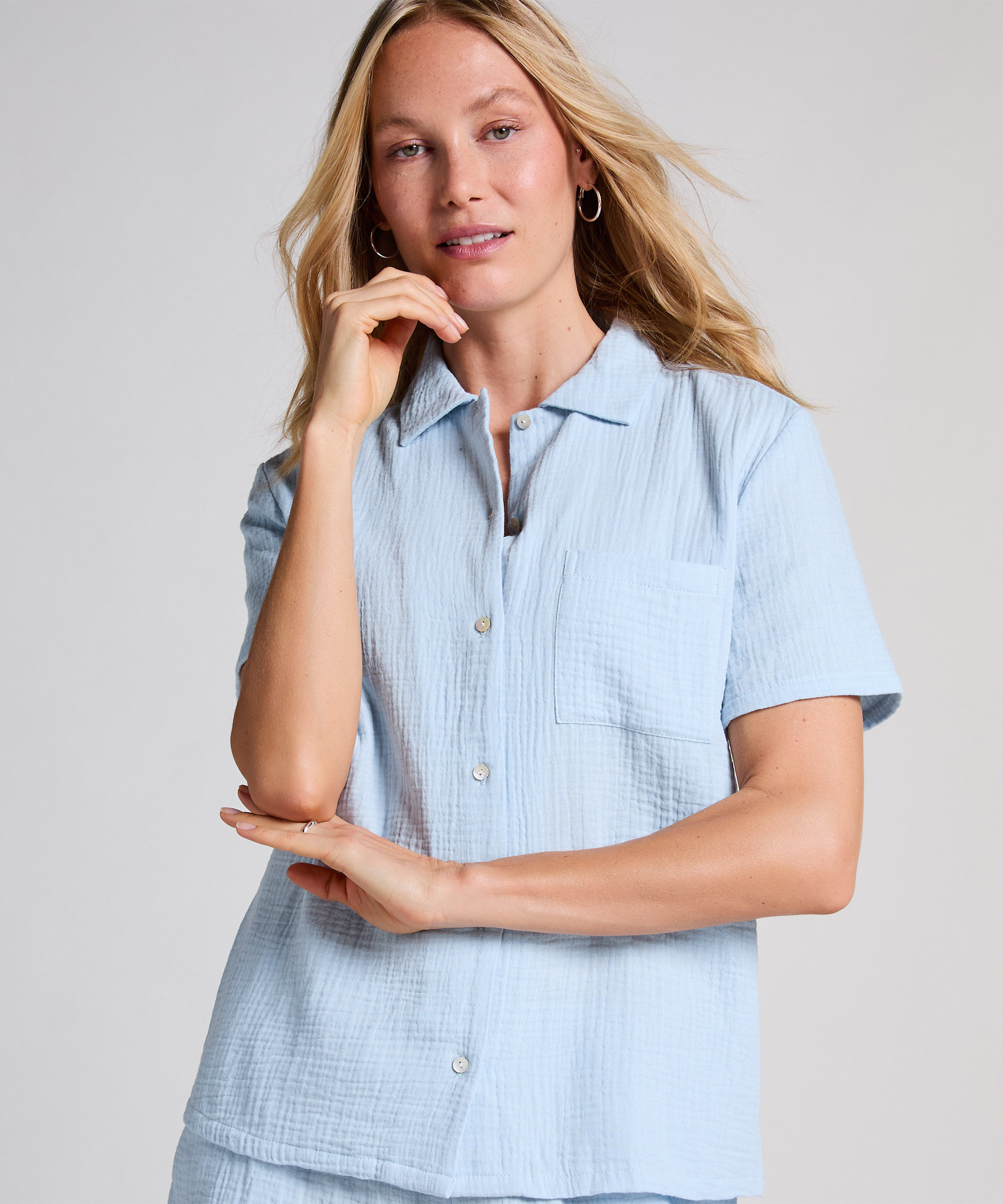 Muslin-jacka, Blå, main