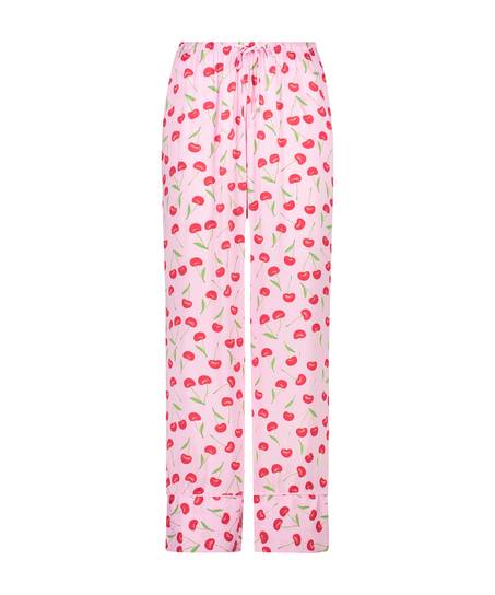 Stickade pyjamasbyxor Springbreakers, Rosa