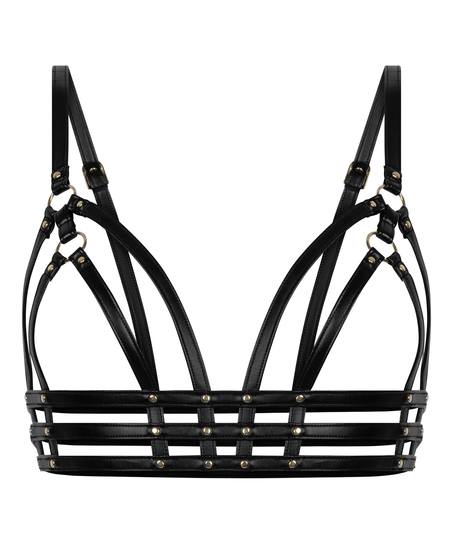Cross bralette, Svart