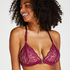 Vadderad triangel-bralette Rose, Lila