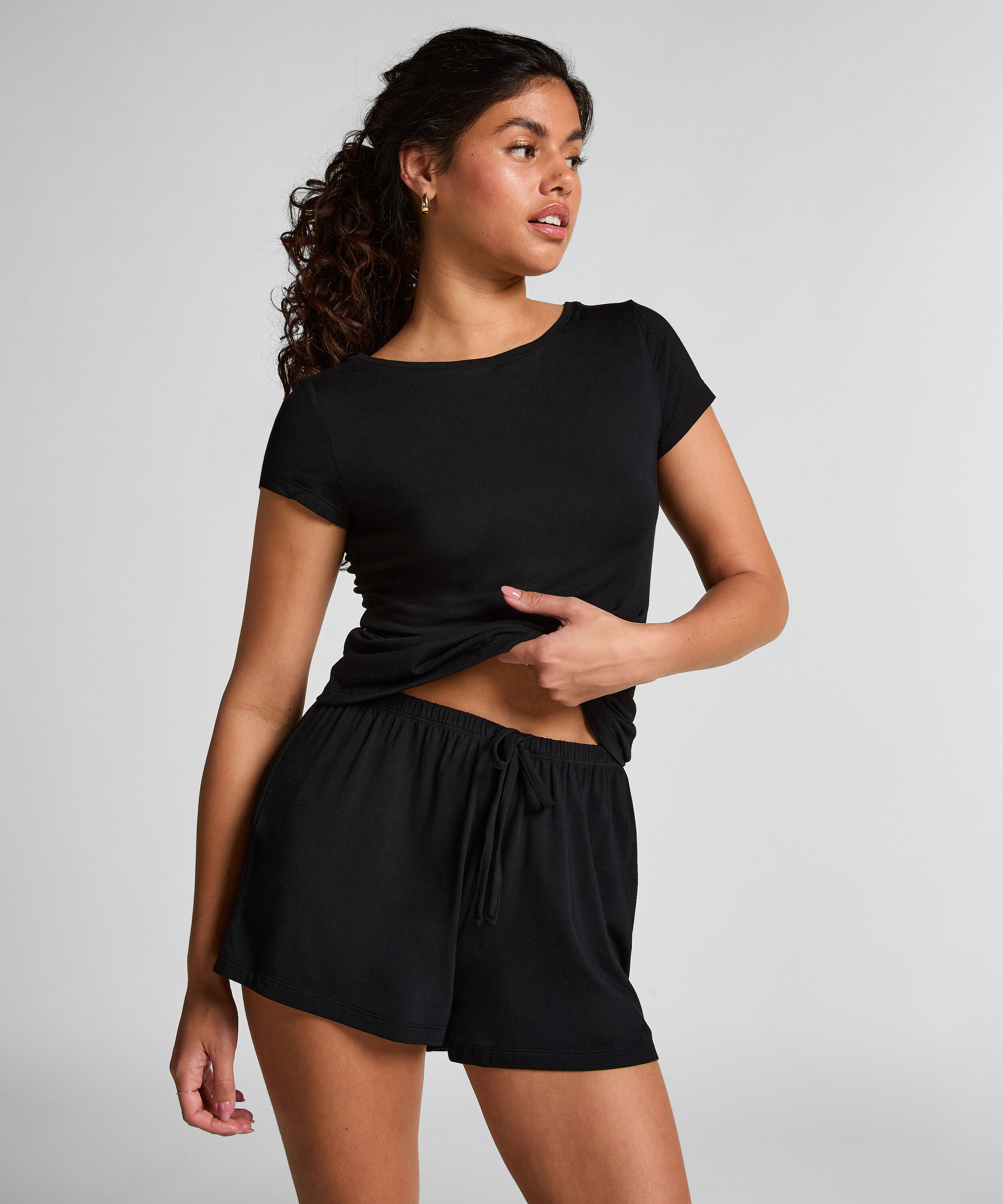 Pyjamasset i jersey, Svart