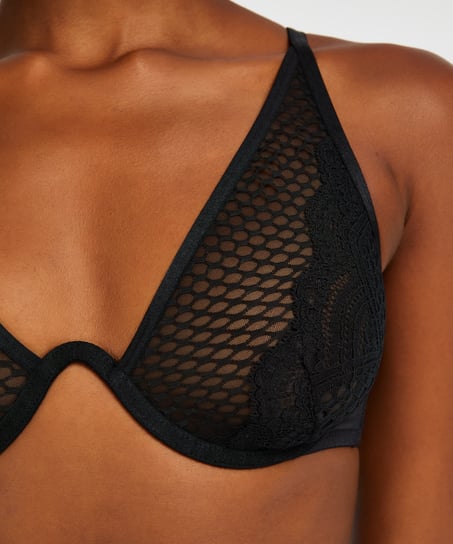 Duckie icke-formpressad bygel-bh, Svart