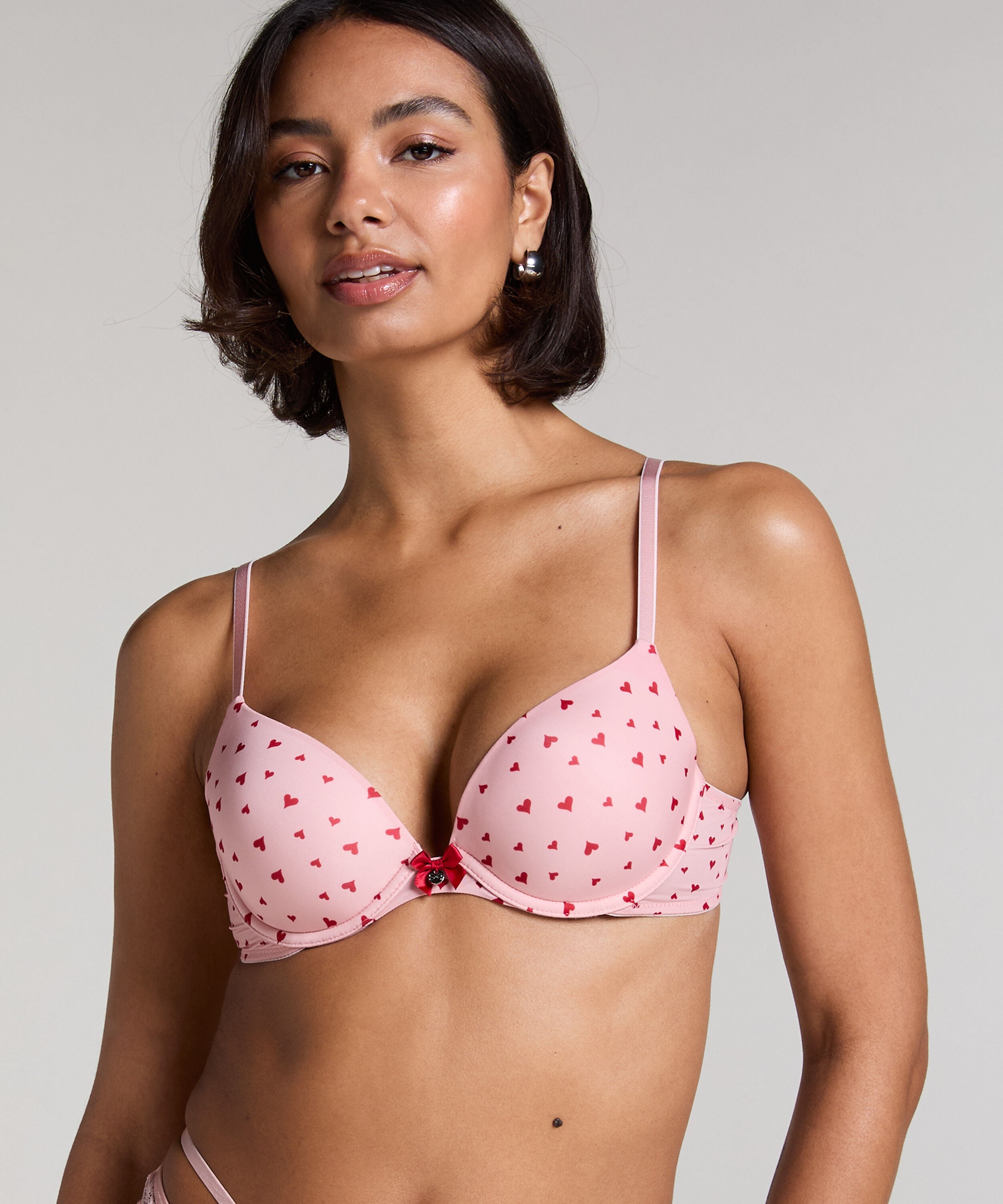 Formpressad bygel-bh Plunge, Rosa