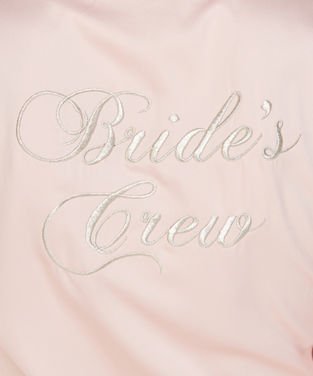 Satinkimono f&ouml;r bruden, Rosa