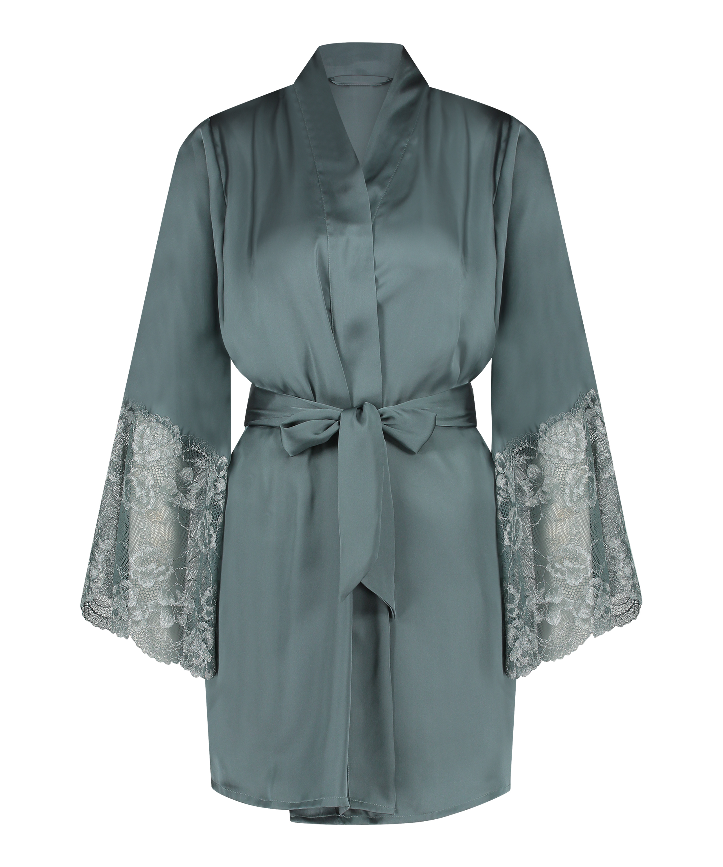 Kimono Satin, Blå, main