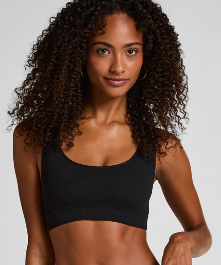 Bralette Scoop Dianne, Svart