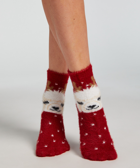 2 Par Strumpor Cosy, Röd