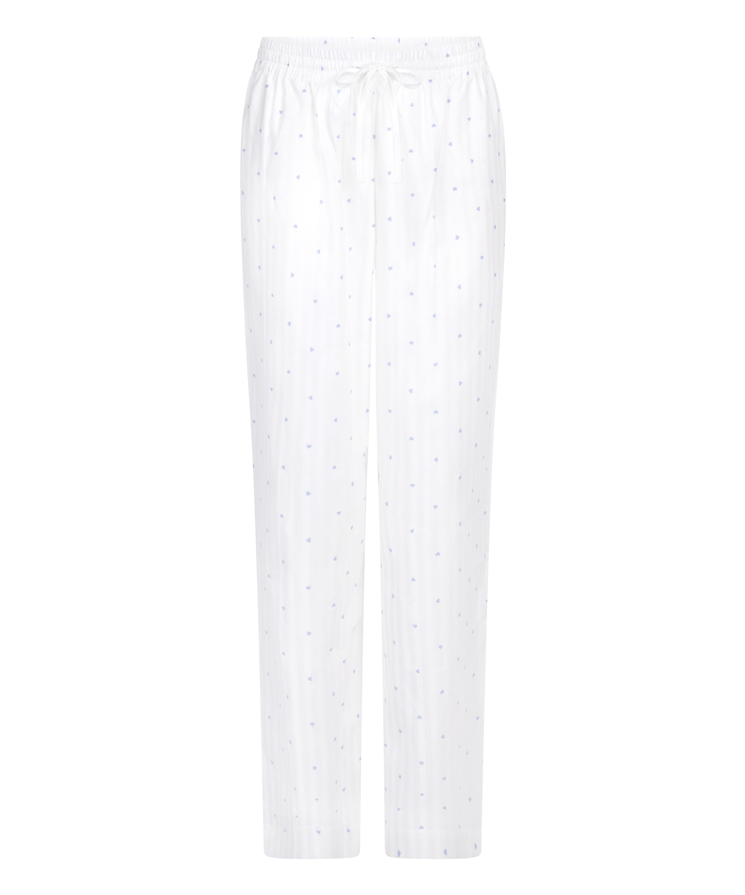 Pyjamasbyxor Jacquard Hearts, Blå, main