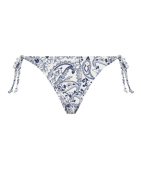 Paisley brazilian-bikiniunderdel, Vit