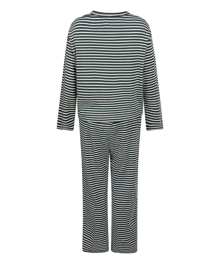 Pyjamasset i bomullsjersey, Grön
