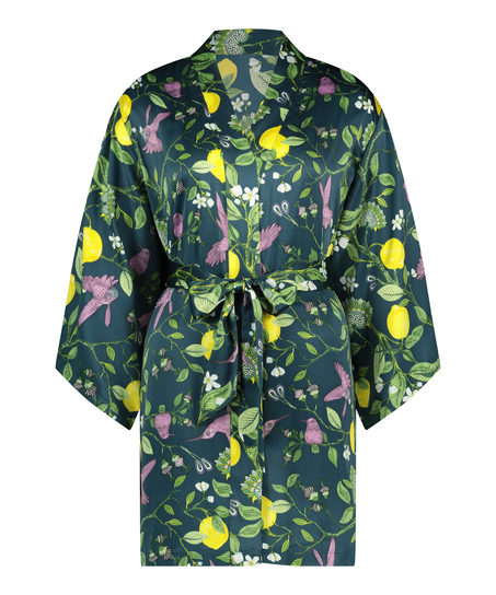 Kimono Satin, Blå
