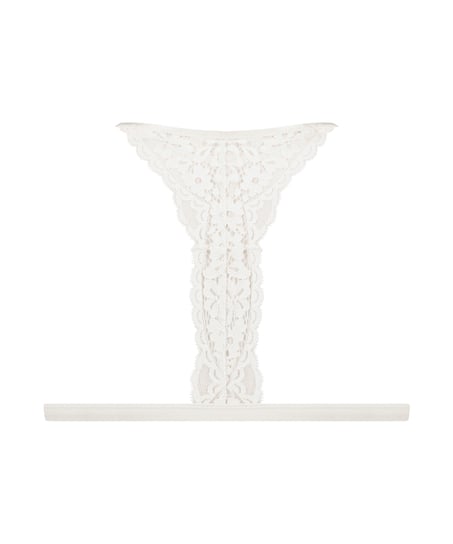 Vadderad triangel-bralette Rose, Vit