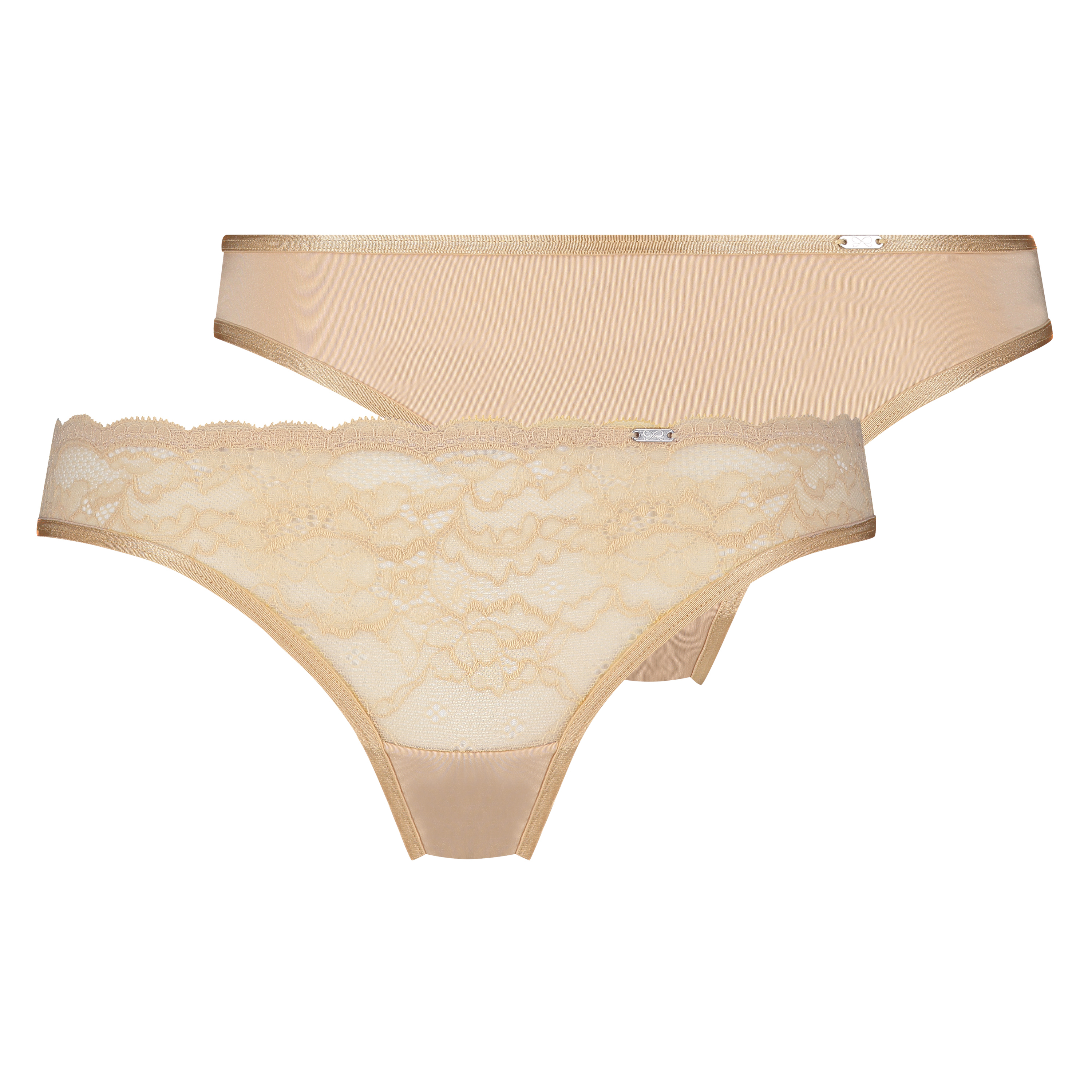 2-pack stringtrosor Angie, Beige, main