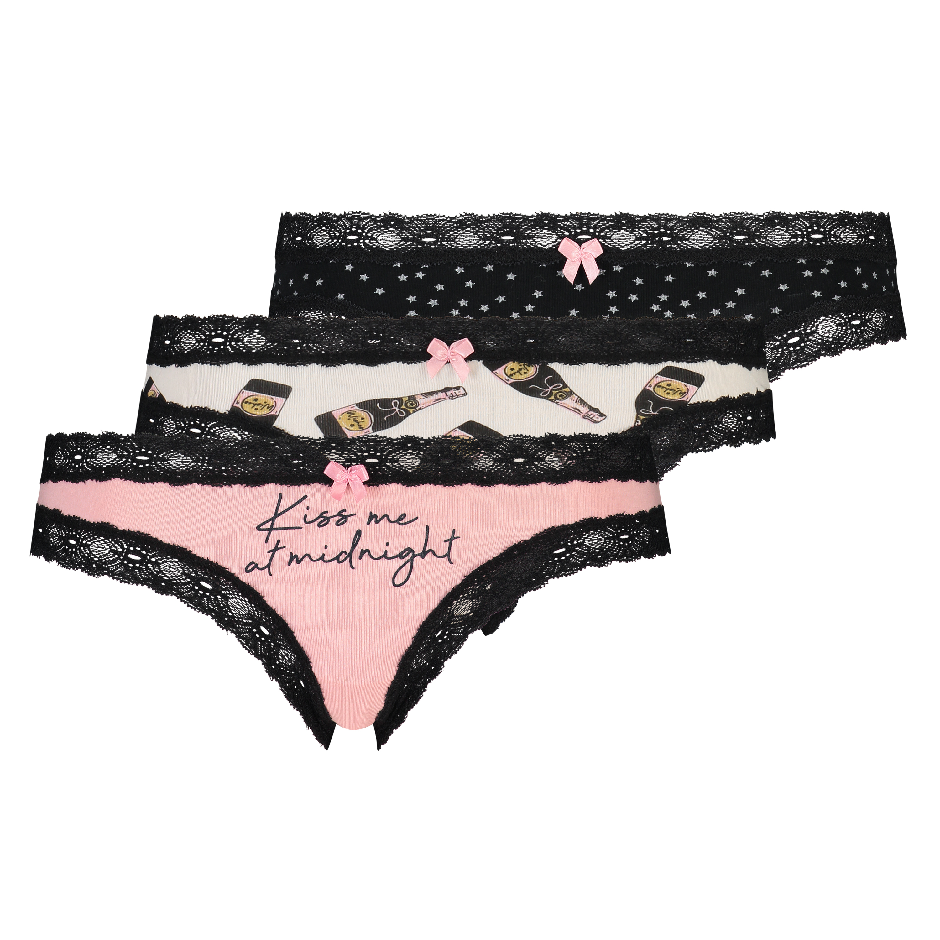 Klassiska brazilian-trosor 3-pack, Svart, main