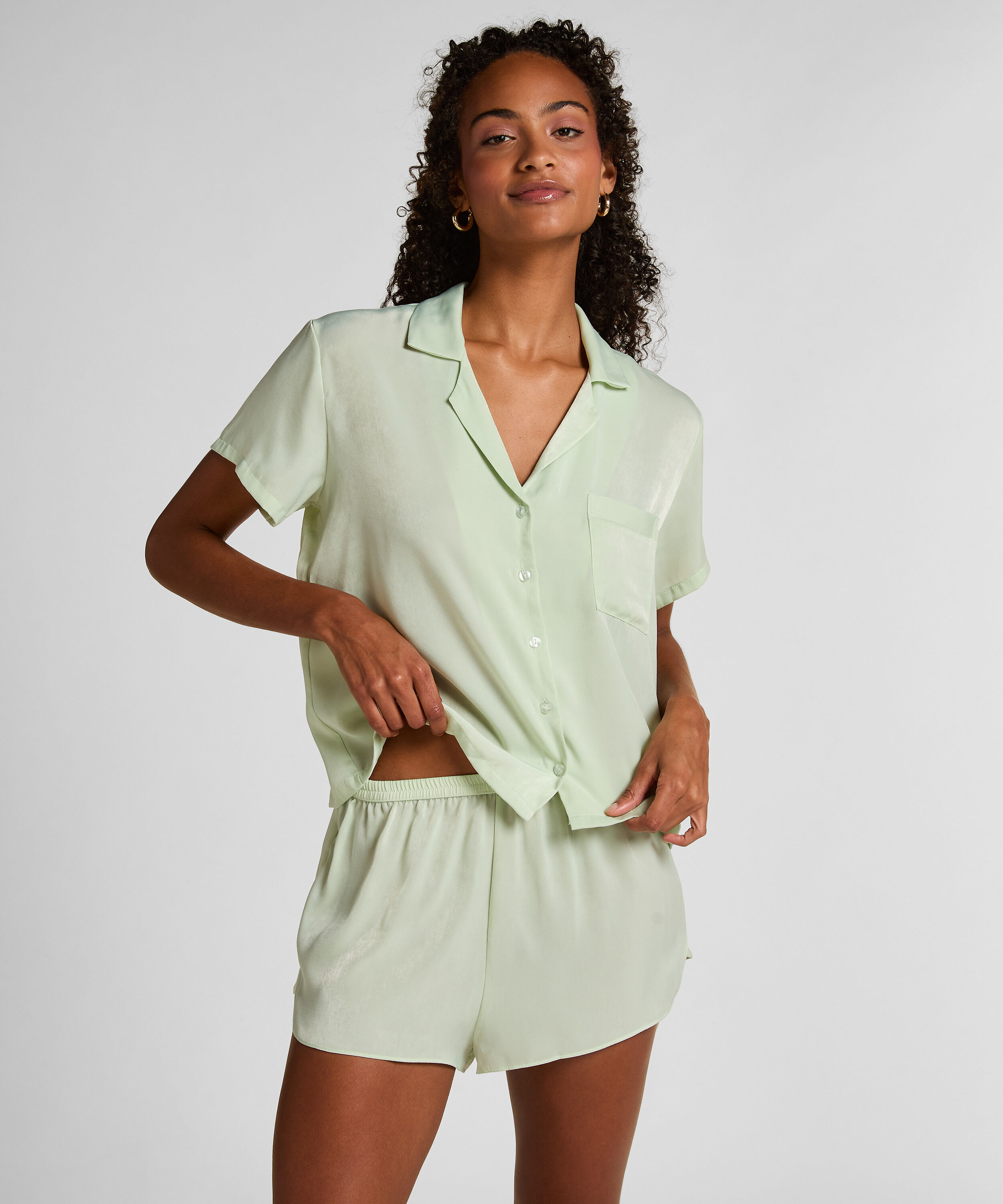 Kort Satin Minimal, Grön