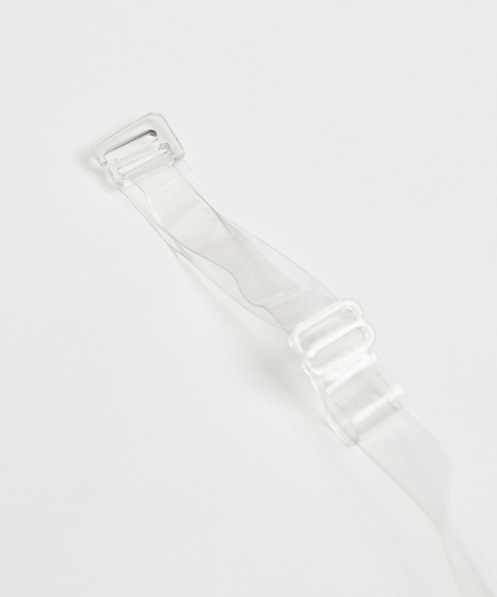 Genomskinliga bh-band kupa D+, Vit