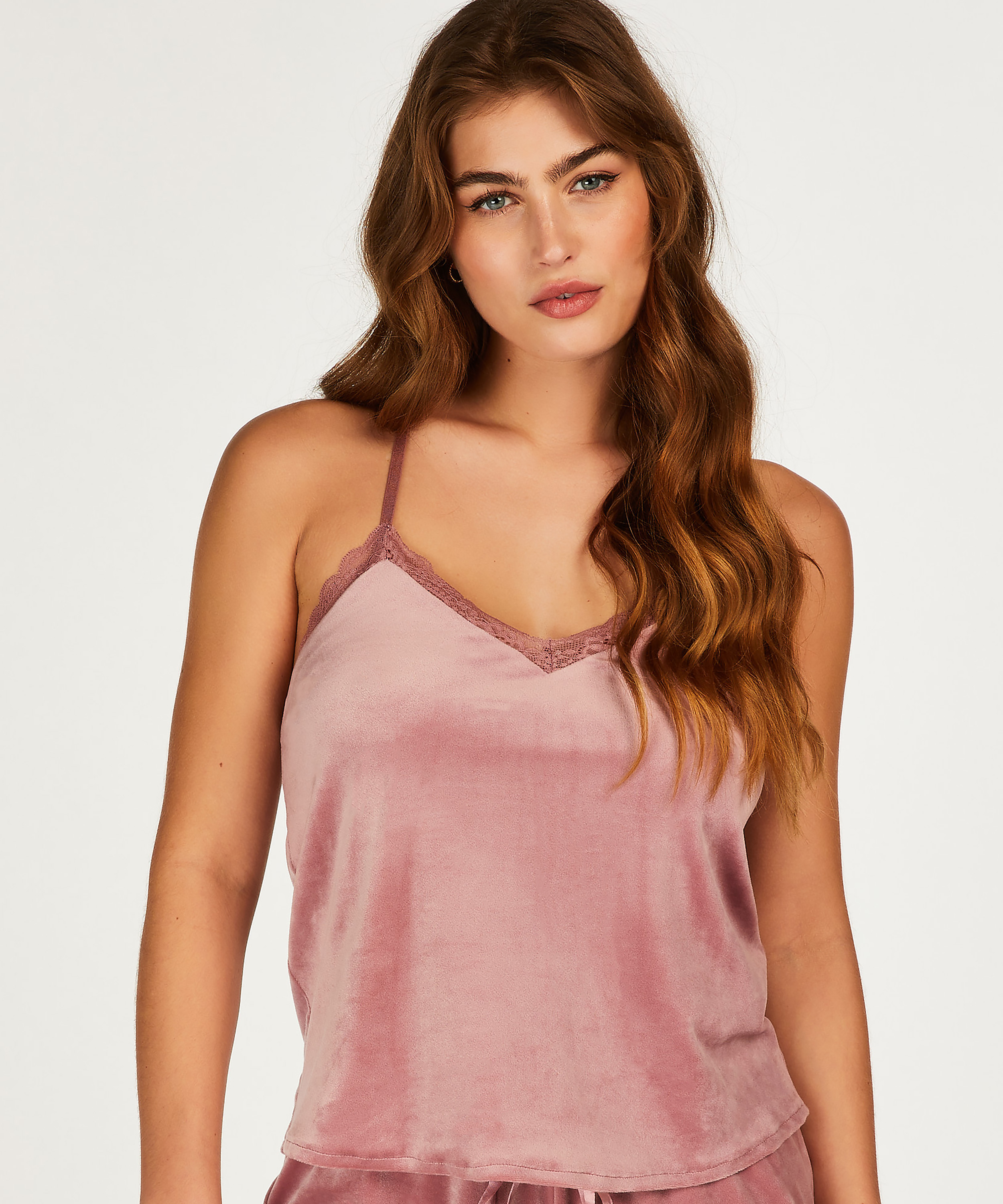 Linne Velour Lace, Rosa, main