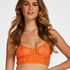 Sexig lonline-bralette i nät, Orange