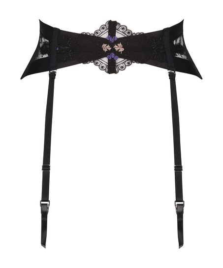 Waspie midjekorsett Violet, Svart