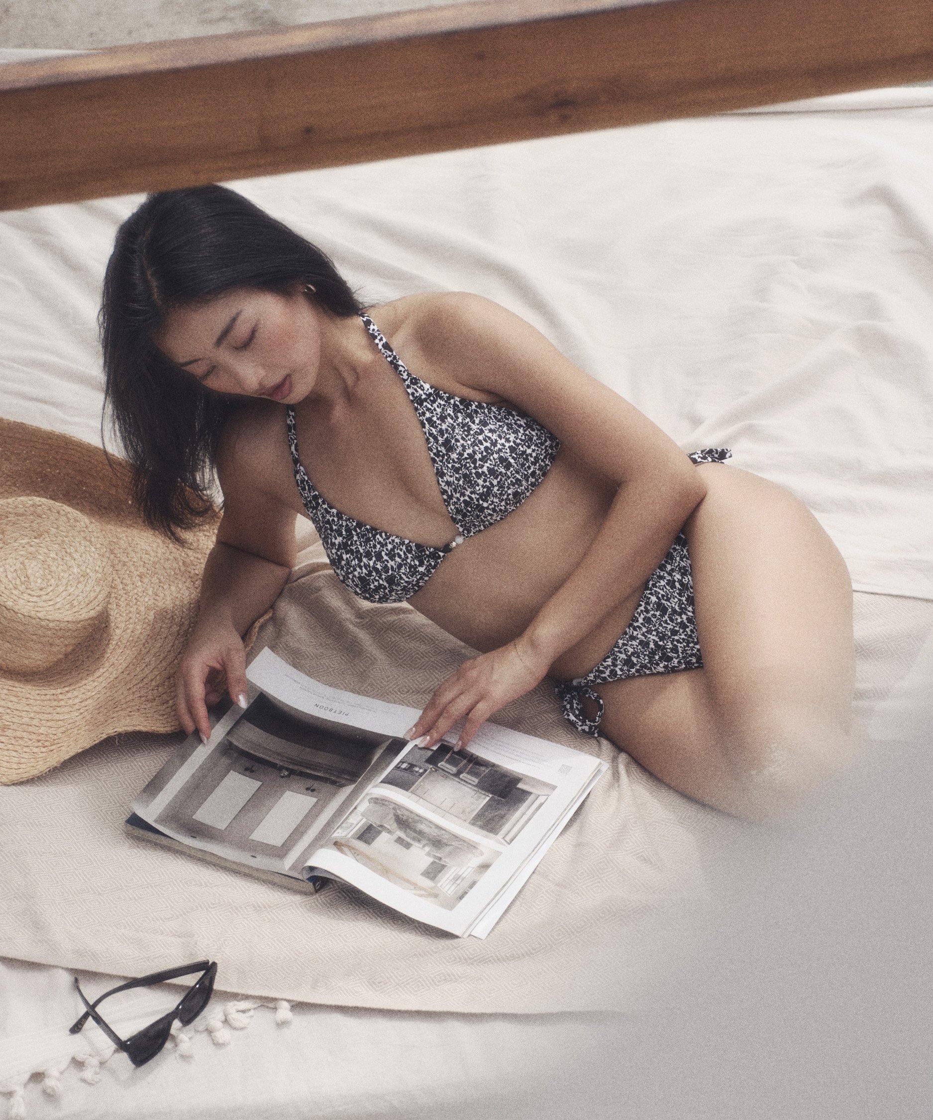 Triangelbikiniöverdel Lobos, Svart, main