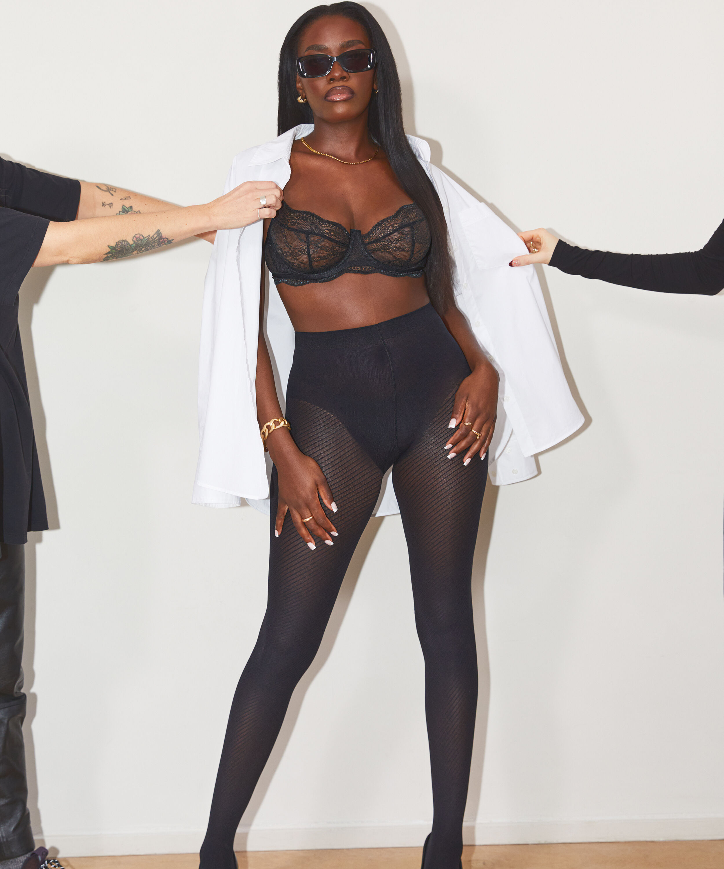 20 denier tights, Svart