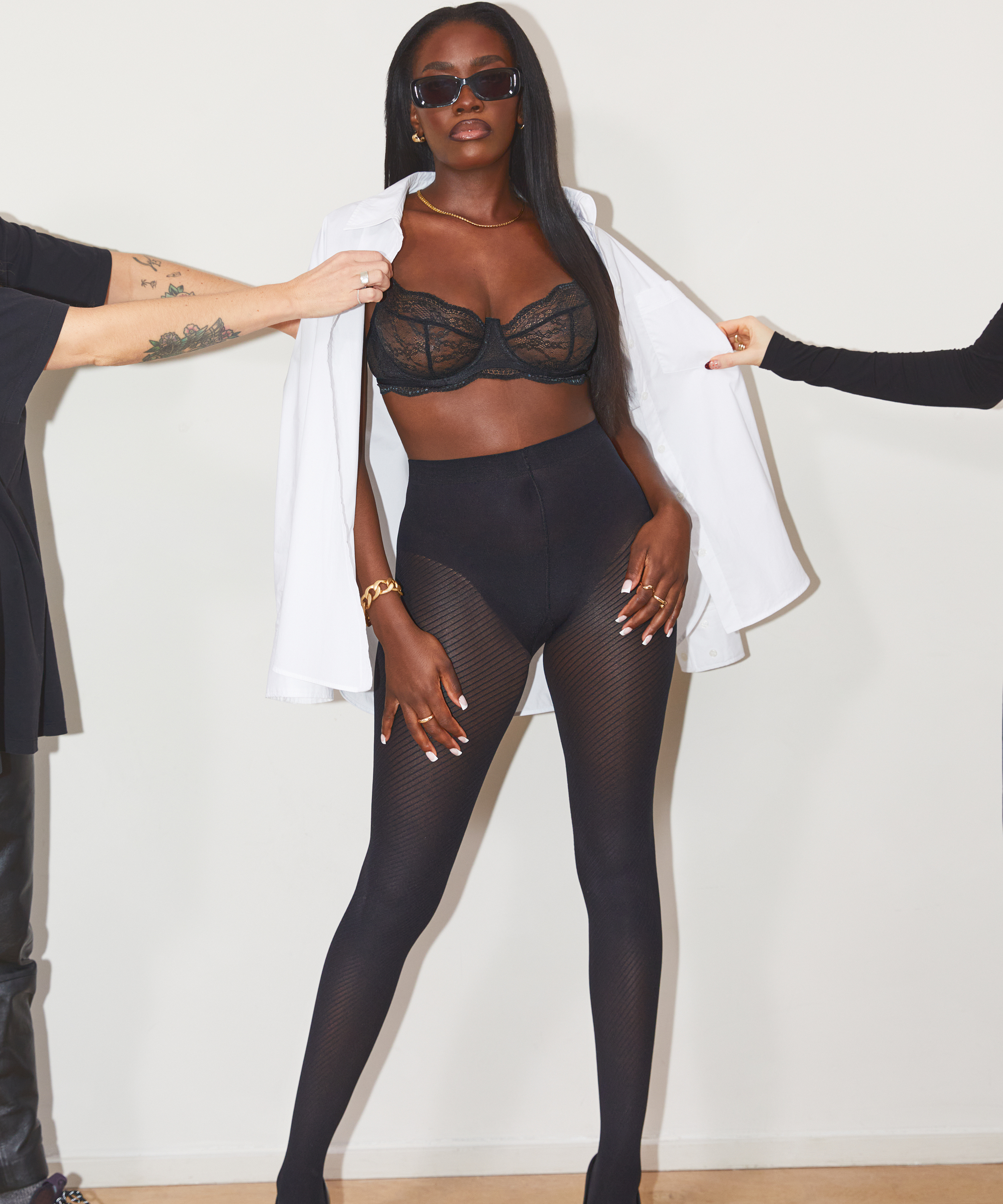 20 denier tights, Svart, main