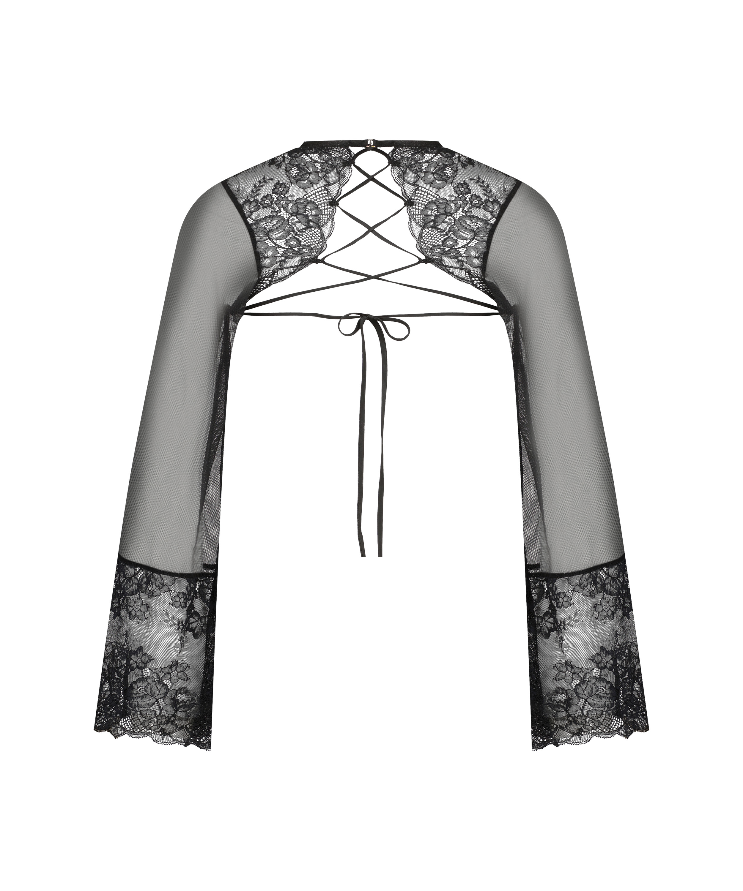 Catherine spetstopp, Svart, main