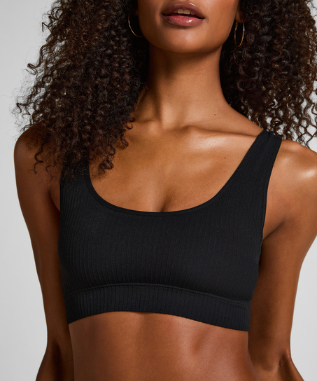 Bralette Scoop Dianne, Svart