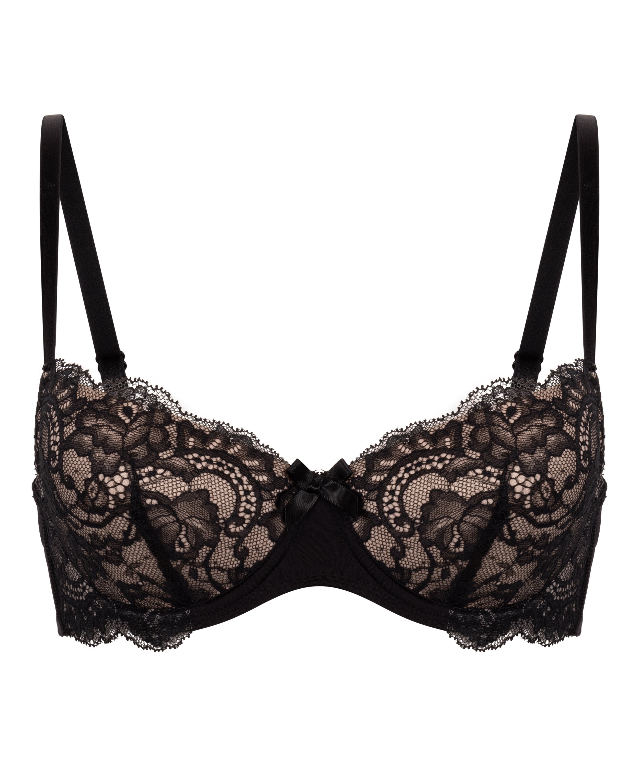 Formpressad bygel-bh Teddy, Svart, main