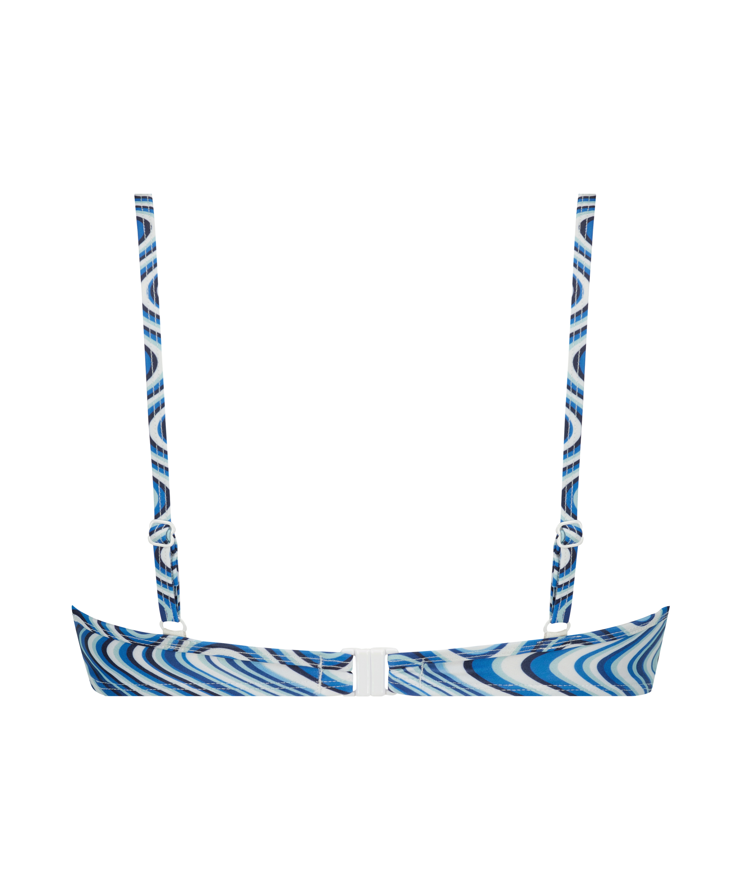 Hvar icke-vadderad bikini-bh med bygel, Blå, main