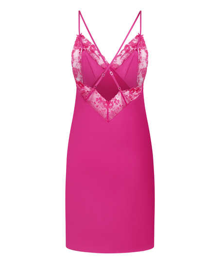 Peonie slipkl&auml;nning i satin, Rosa