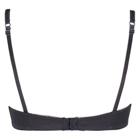 Formpressad bygel-bh Secret lace contrast, Grå