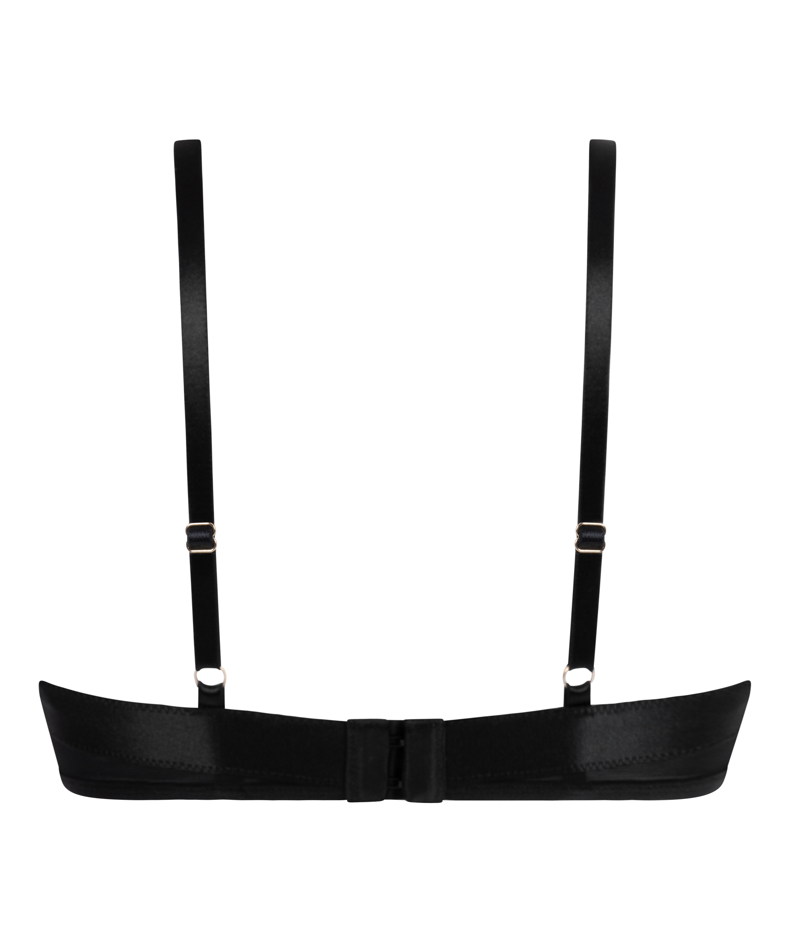 Icke-vadderad bygelbehå Nisha, Svart, main