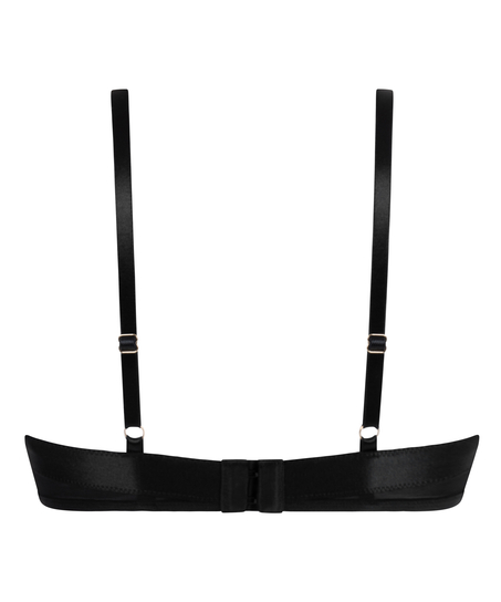 Icke-vadderad bygelbehå Nisha, Svart