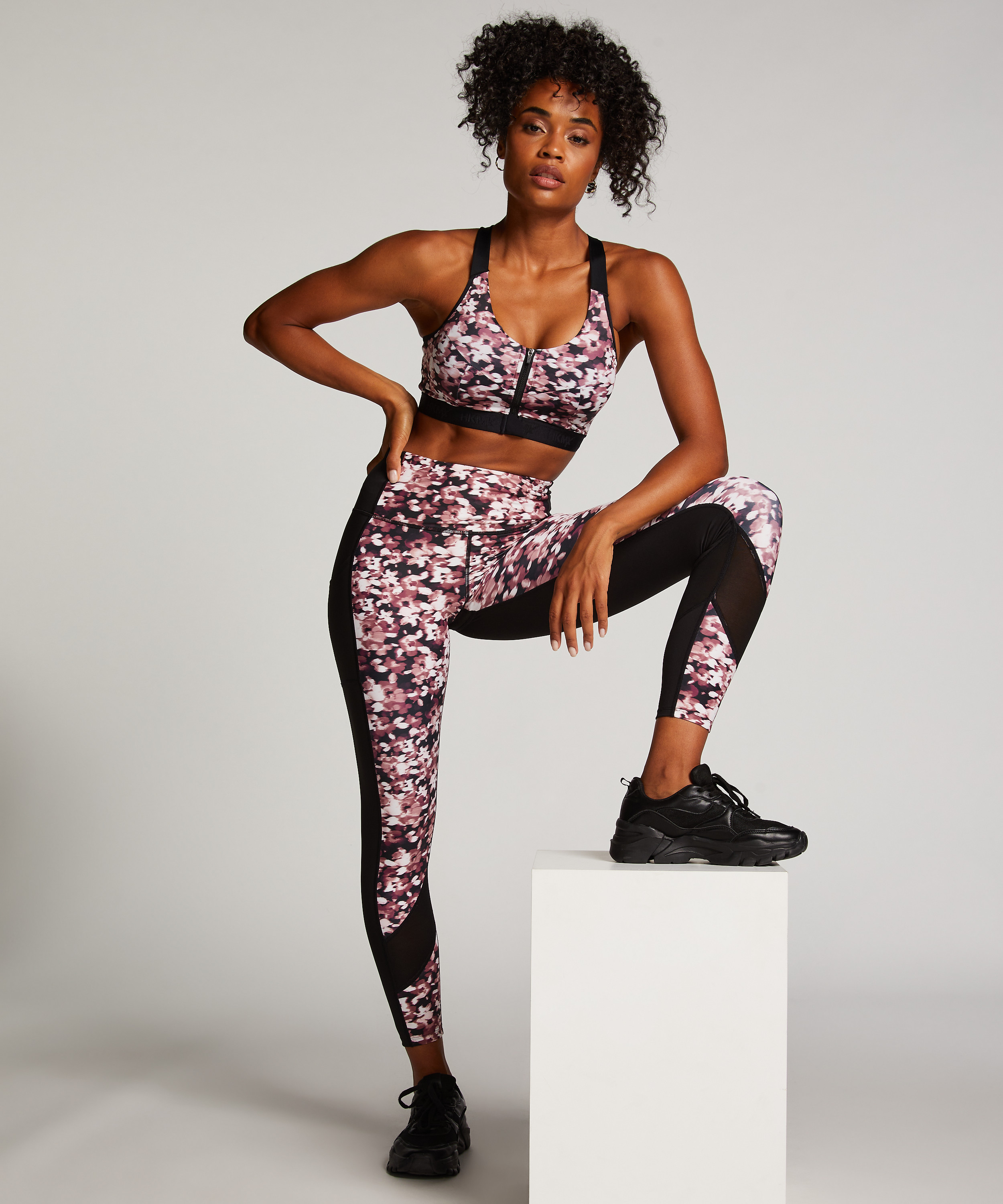 HKMX Oh My Squat sportleggings med hög midja, Rosa, main