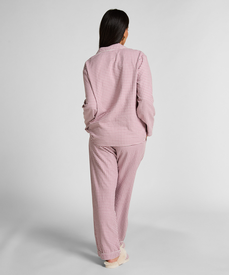 Pyjamastopp Flanel Essentials, Lila