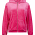 Hoodiejacka i velour, Rosa