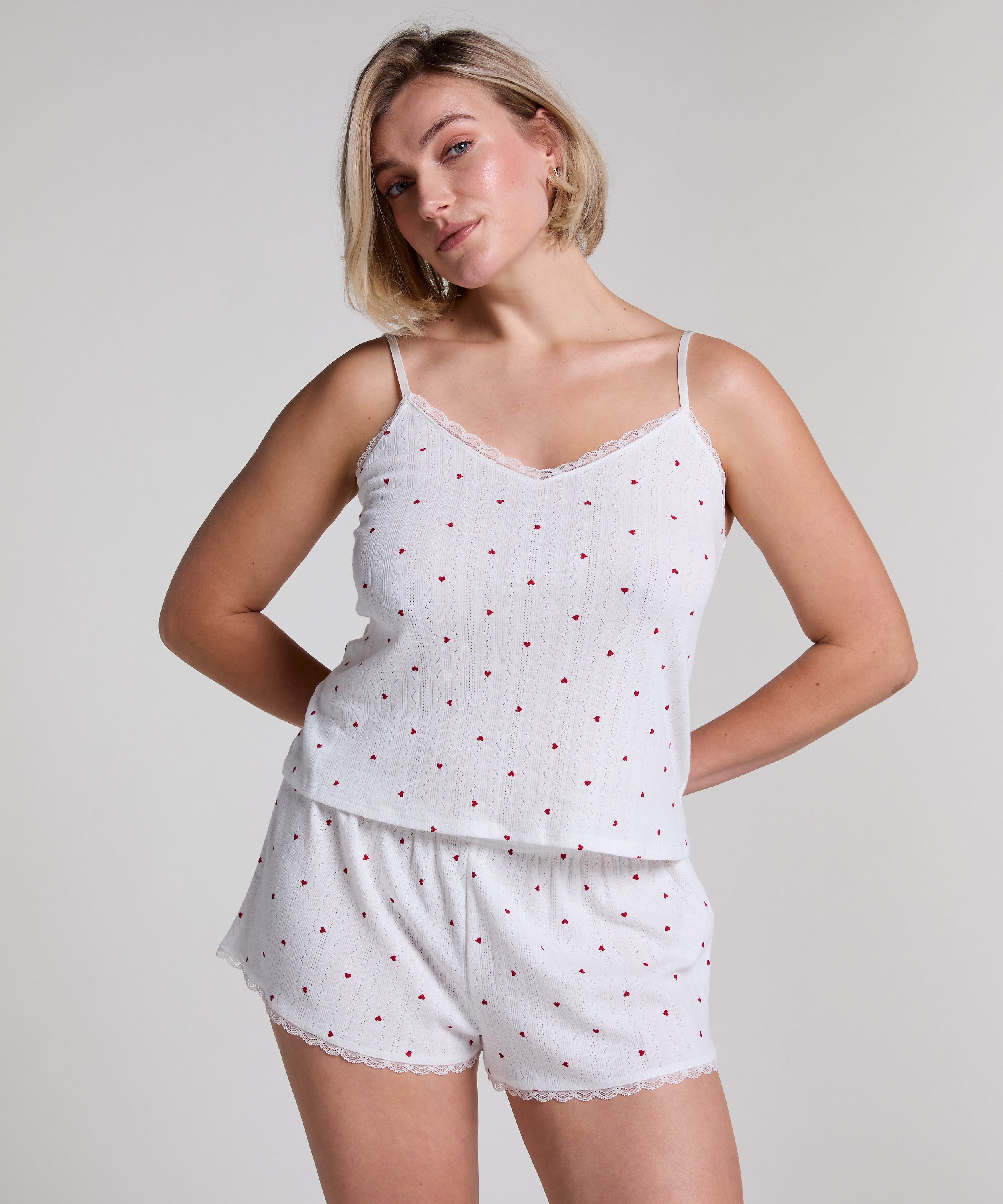 Linne Cami Lace, Vit, main