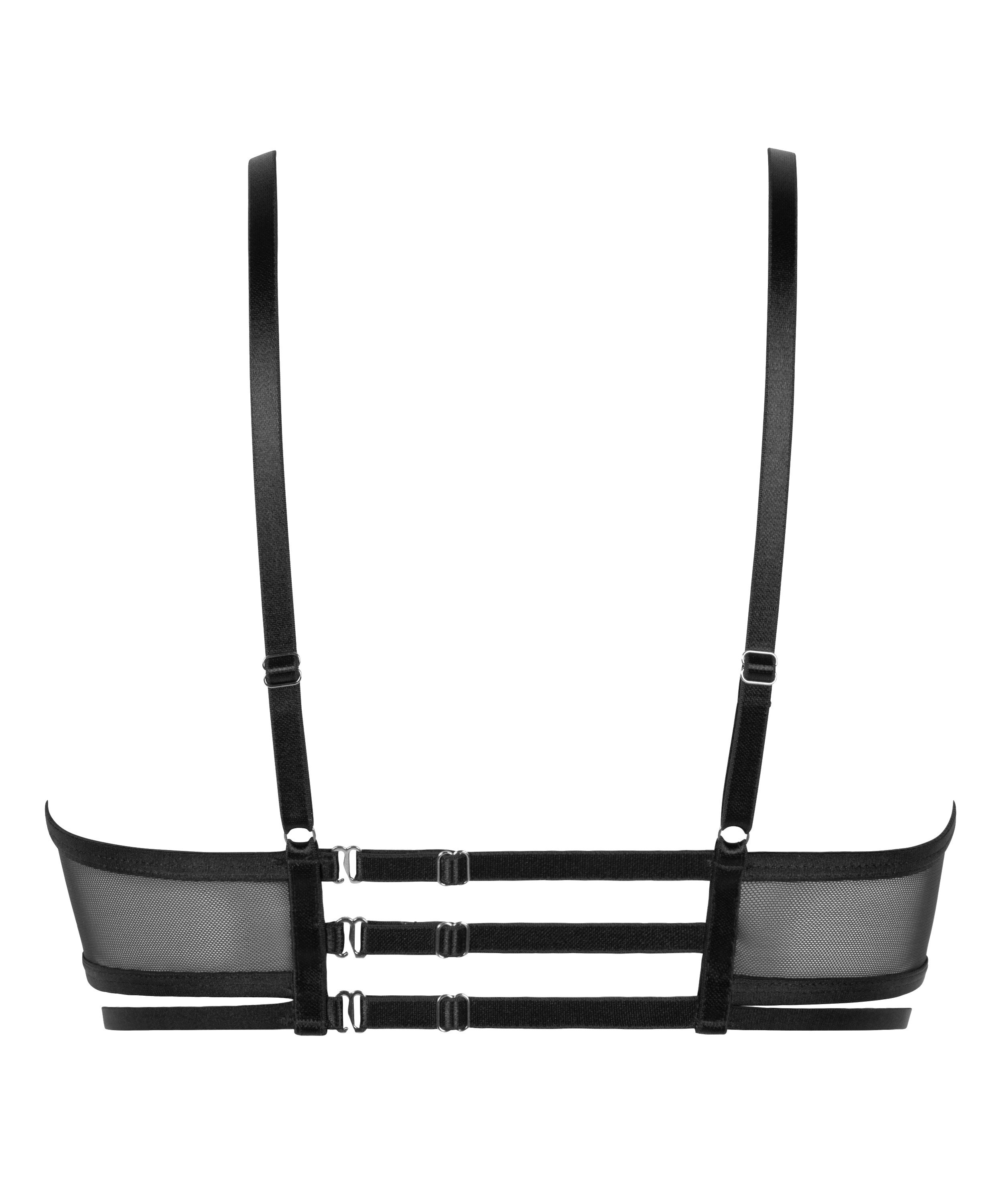 Icke-formpressad longline bygel-bh Scarlett, Svart, main