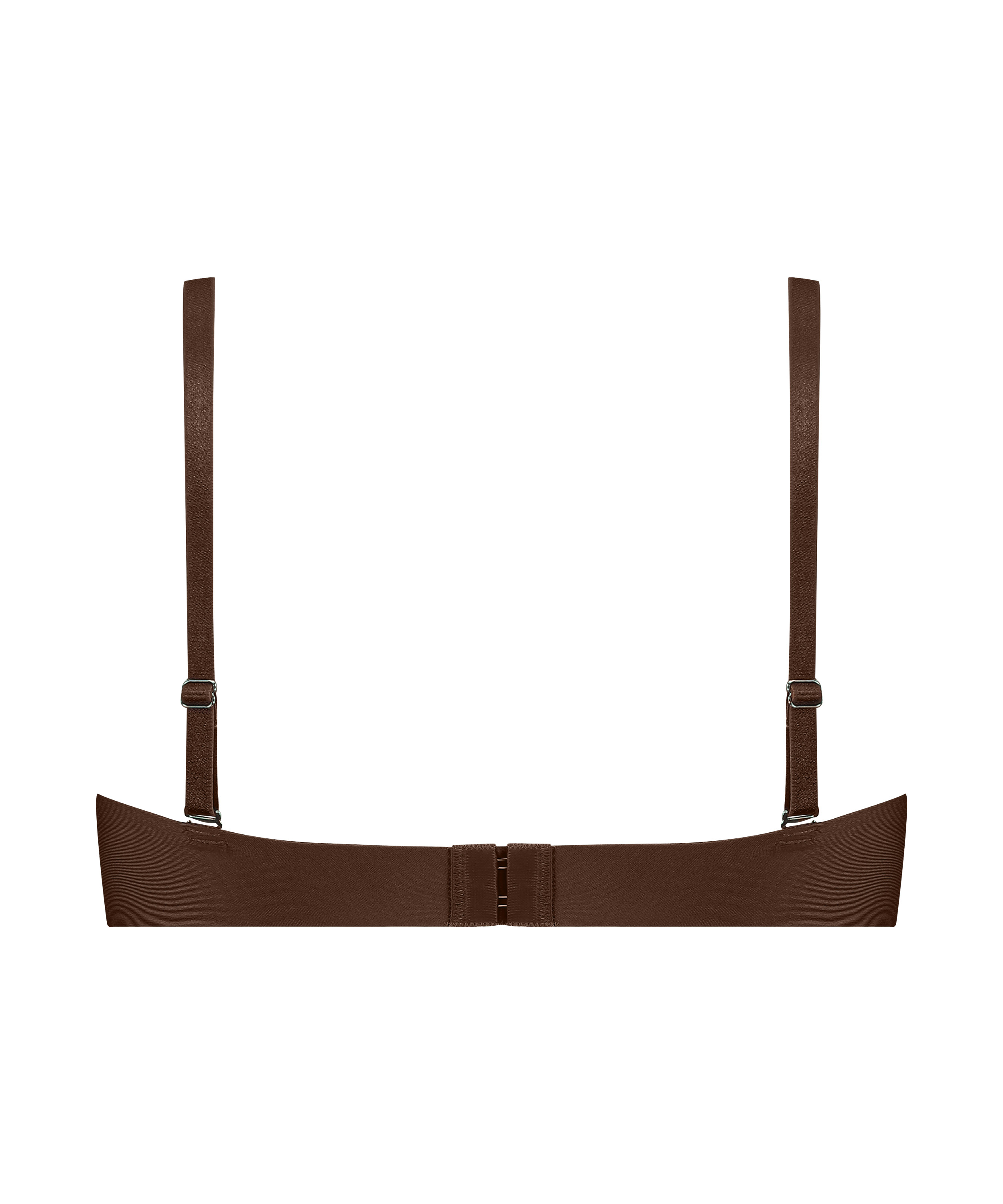 Formpressad axelbandslös bygel-bh Jane, Brun, main