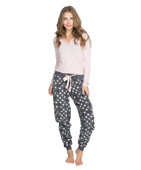 Top Marlene long sleeves, Rosa