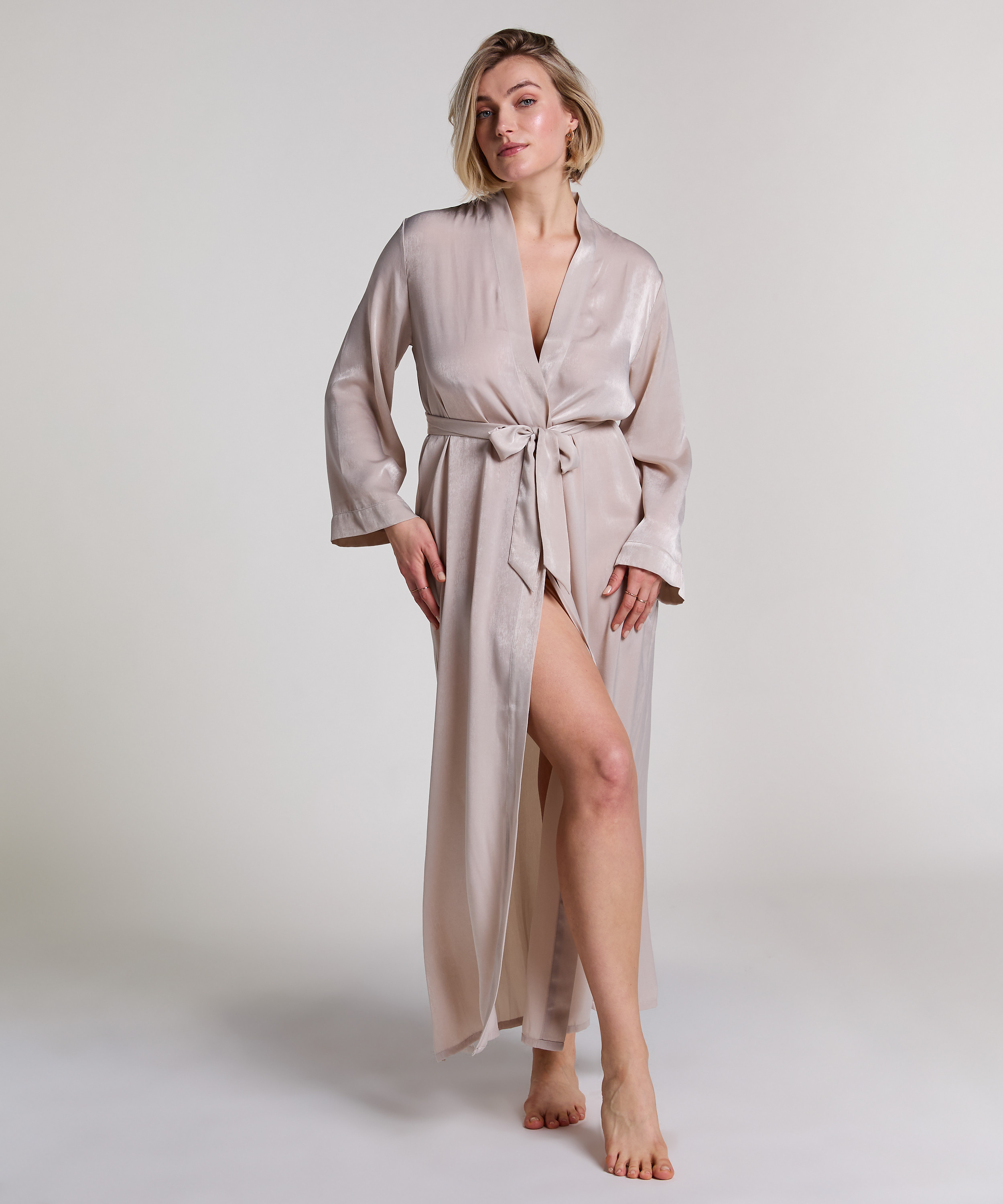 Kimono Satin, Beige, main