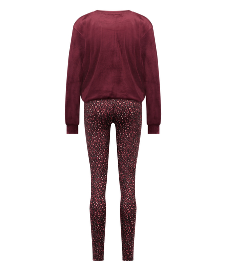 Pyjamaset med v&auml;ska, Lila