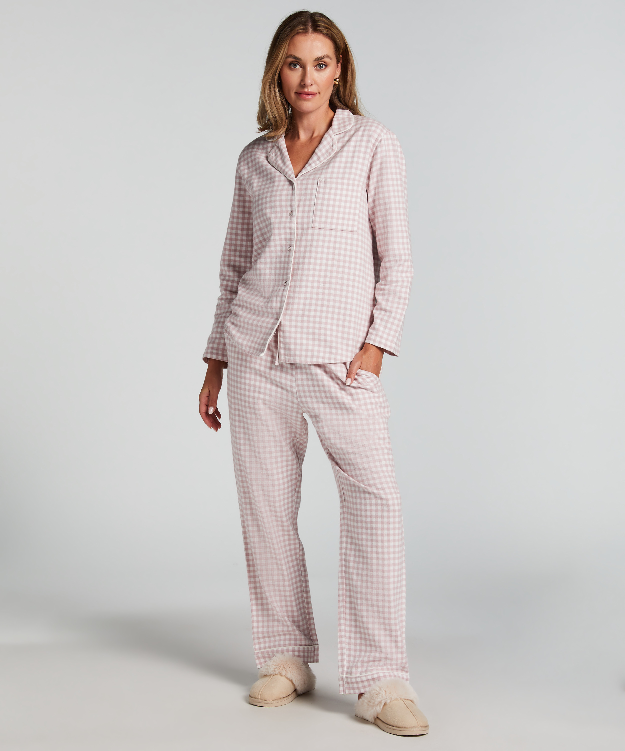 Pyjamastopp Flanel Essentials, Lila, main