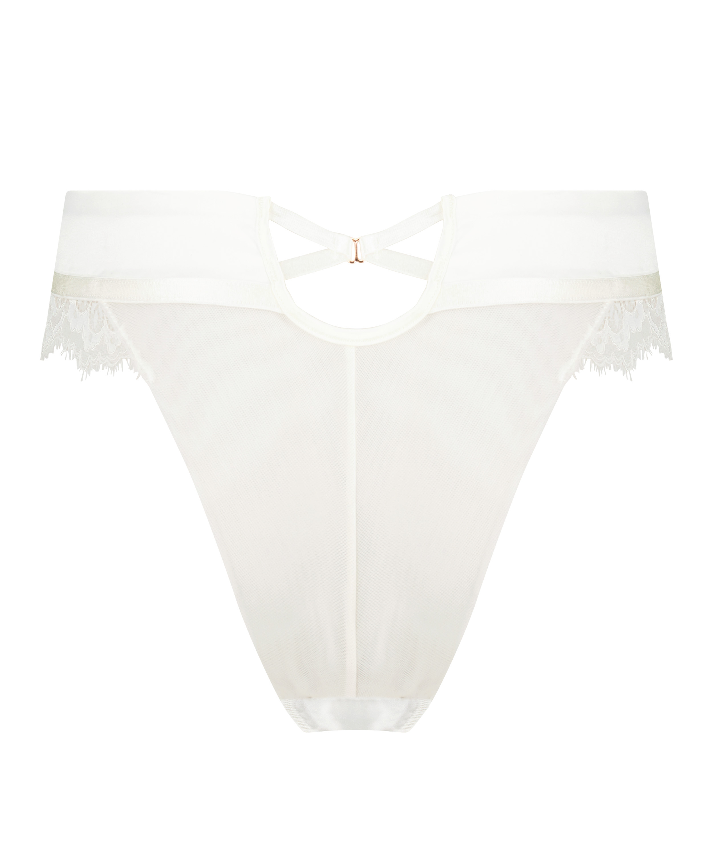 Erika högt skuren brazilian-trosa, Vit, main