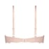 Formpressad push-up-bh med bygel Marine, Rosa