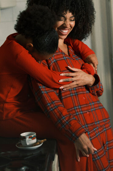 Hunkemöller Pyjamasbyxori flanell Röd