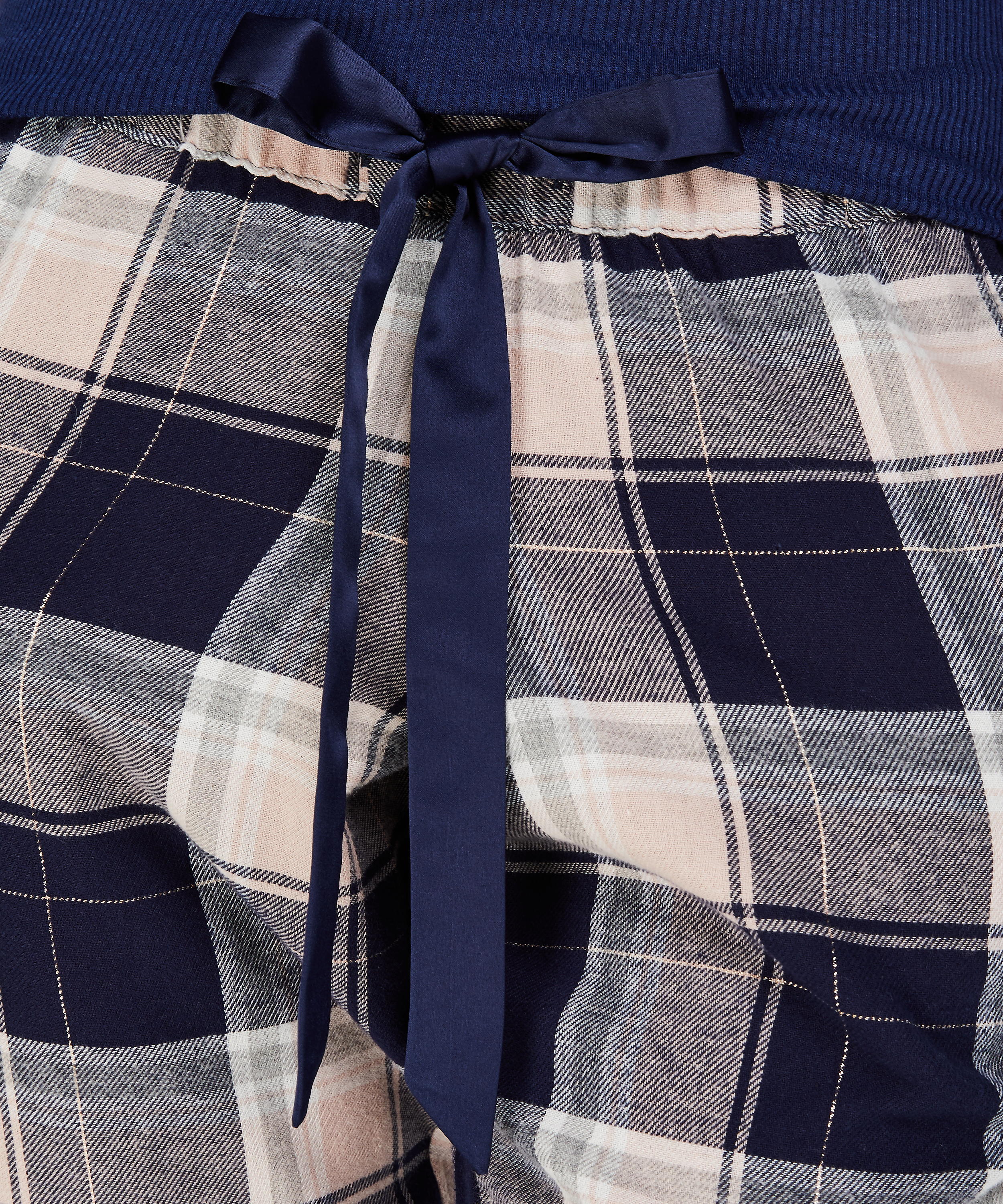 Pyjamasbyxa Check, Blå, main