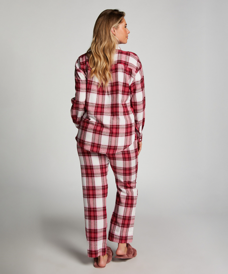 Pyjamasbyxori flanell, Rosa