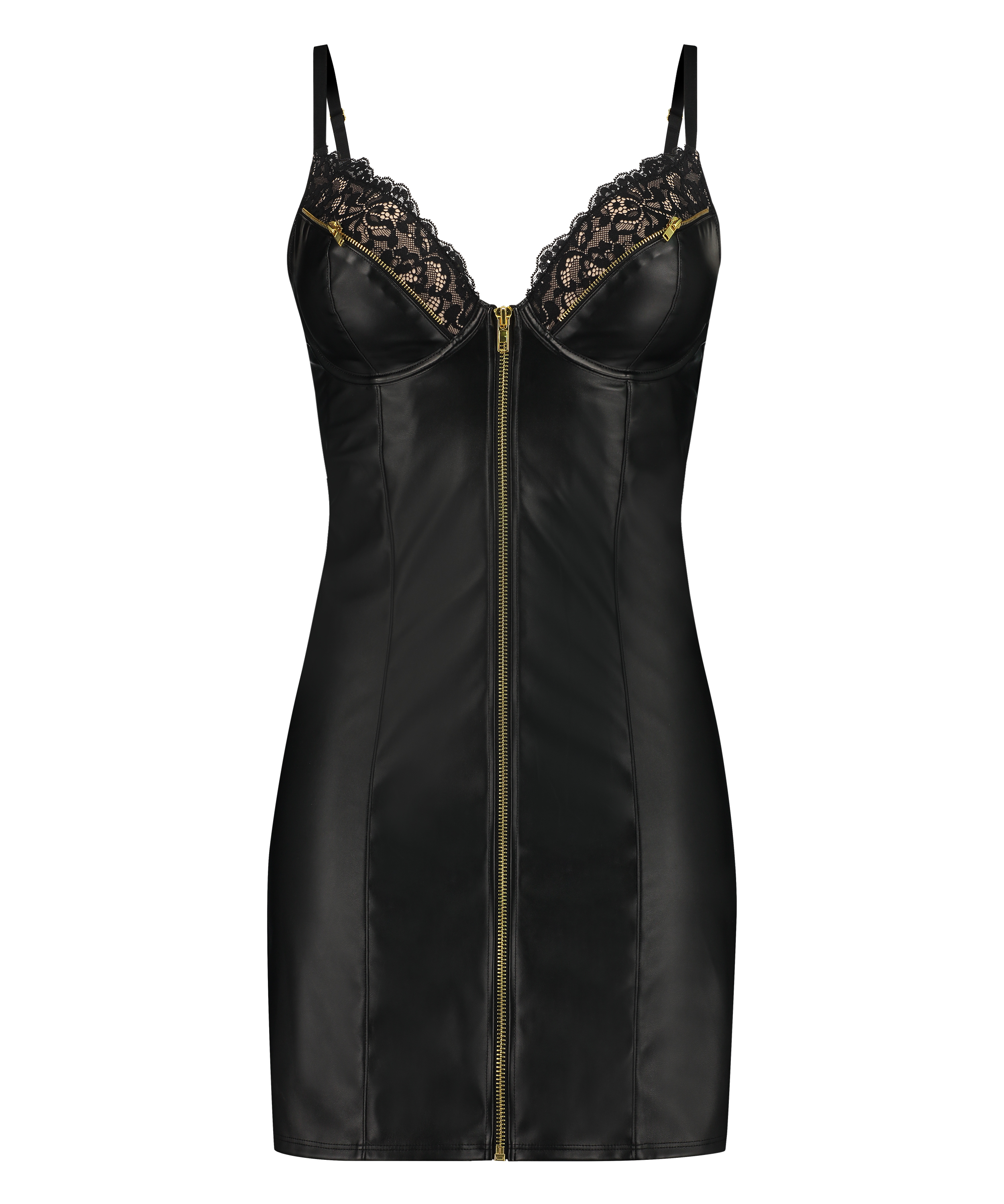 Förformad underklänning med bygel och push up Talia, Svart, main